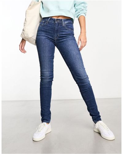 Levi's – 721 – enge jeans mit hohem bund - Blau