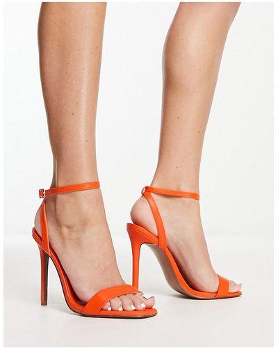 ASOS Neva - sandali minimal con tacco - Arancione