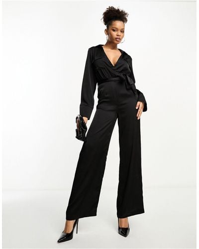Black Pretty Lavish Jumpsuits and rompers for Women | Lyst