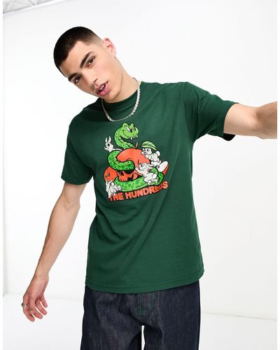 The Hundreds T-shirt con stampa sul petto - Verde