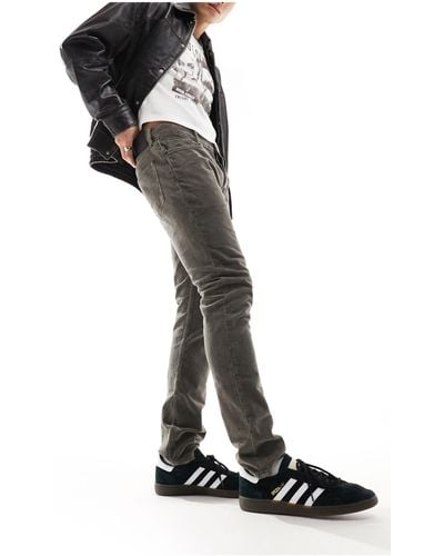AllSaints Rex Corduroy Skinny Jeans - Black