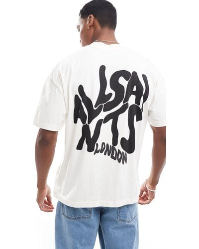 AllSaints Orlando Back Print T-shirt - White
