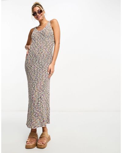 Pull&Bear – maxikleid - Weiß