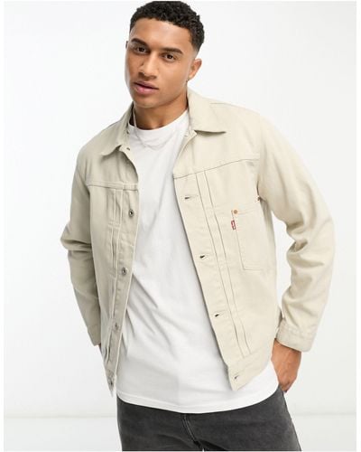 Mens white shop levi jacket