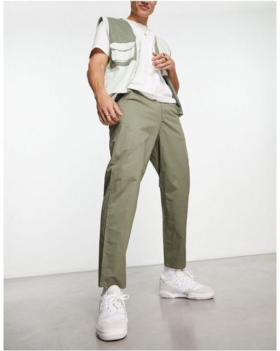 Farah Pantalones verde vintage - Blanco