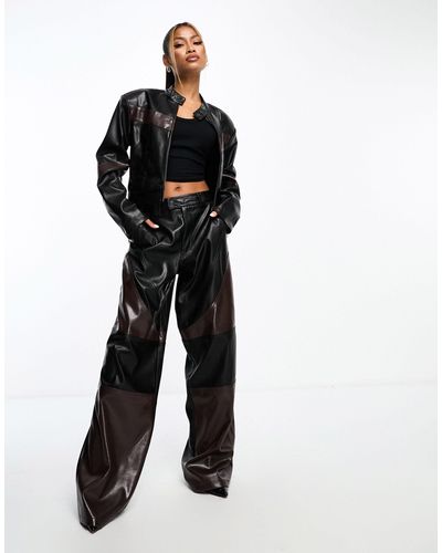 AFRM Pantalones con diseño color block motocross - Negro