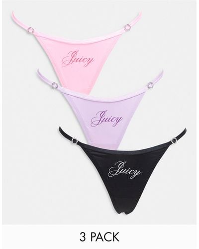 Juicy Couture G-string 3-pack - White