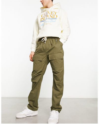 The Couture Club Utility Cargo Trousers - Natural