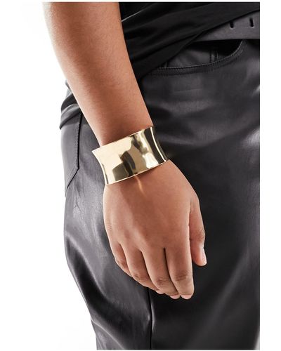 ASOS Curve Wide Cuff Bracelet - Black