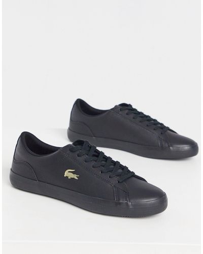 Lacoste Lerond Gold Croc Sneakers - Black