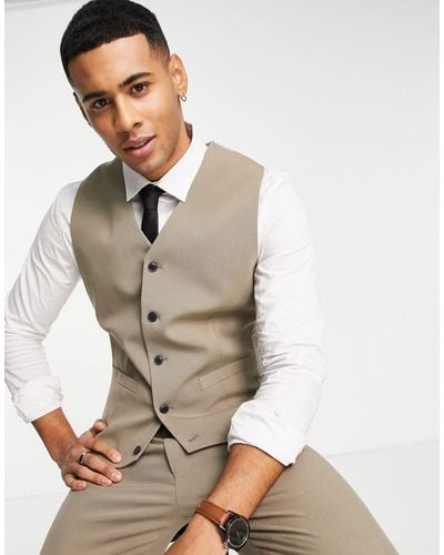 ASOS Super Skinny Mix And Match Waistcoat - Multicolor