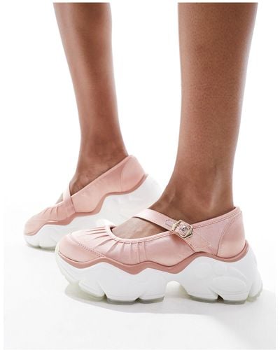 Buffalo Binary Ballet Flat Sandals - Pink