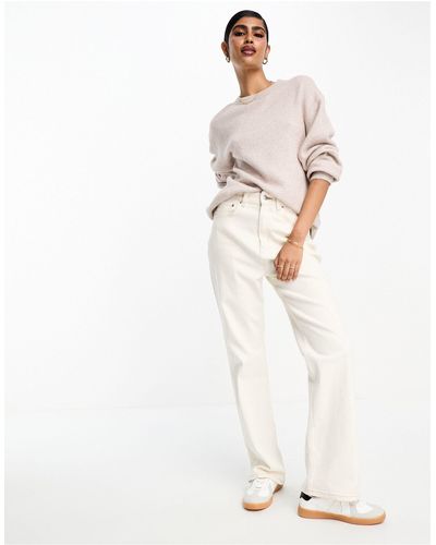 & Other Stories Alpaca Wool Relaxed Jumper - White