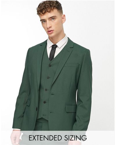 ASOS Skinny Suit Jacket - Green