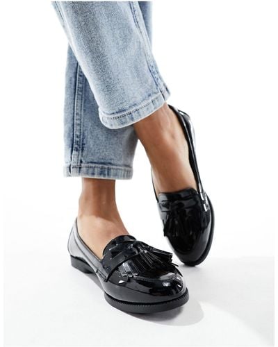 New Look Fringe Loafers - Blue