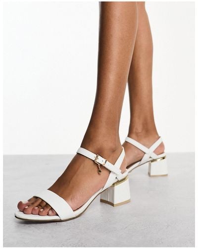 Office Mckenna Barely There Heeled Sandals - White
