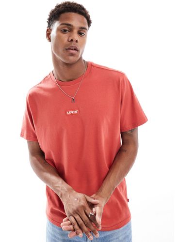 Levi's – locker geschnittenes t-shirt - Rot