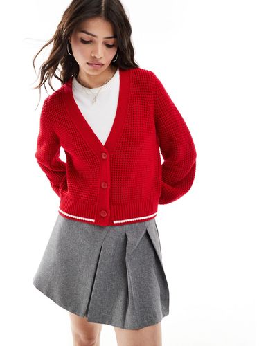 ASOS Gilet en maille - rouge