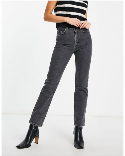& Other Stories Favourite - jeans slim grigio lucido - Nero