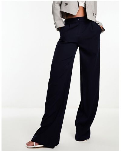 Trendyol Wide Leg Trouser - Blue