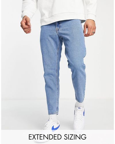 ASOS Jeans rigidi classici lavaggio medio - Blu