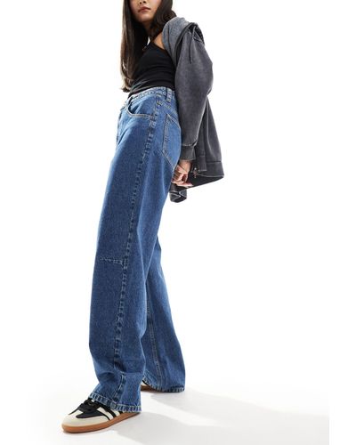 ASOS – weit geschnittene jeans - Blau