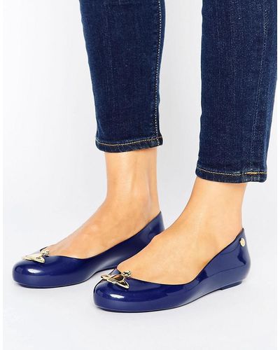 Melissa + Vivienne Westwood Anglomania Space Love Orb Court Shoes - Blue