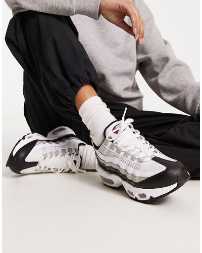 Nike Air max 95 - sneakers bianche, nere e grigie - Nero