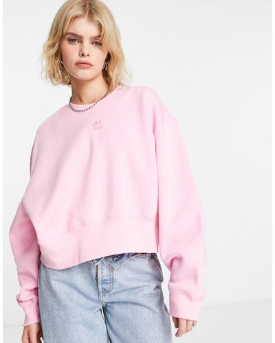 adidas Originals Essentials - Sweatshirt Met Trefoil-logo - Roze