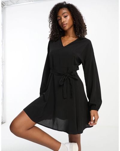 Vero Moda Belted Mini Dress - Black