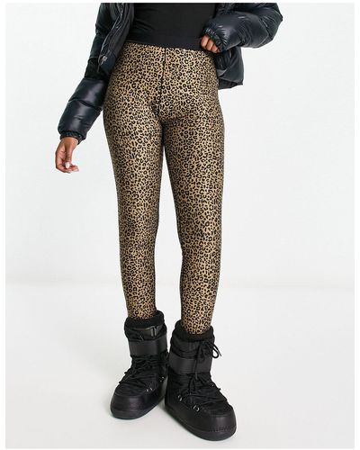 Protest Heather - legging thermique - imprimé léopard - Noir