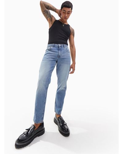 ASOS Jeans classici rigidi medio slavato vintage - Giallo