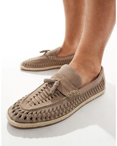 River Island Espadrille Woven Loafer - Brown