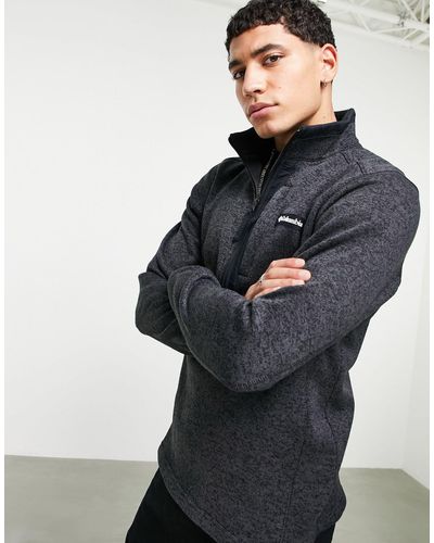 Columbia Sweater weather - pile con zip corta - Nero