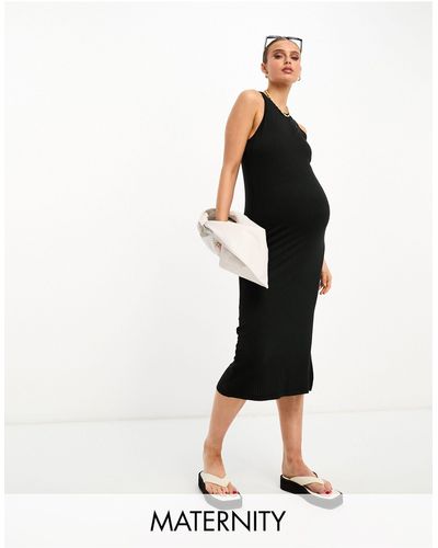 Mama.licious Mamalicious Maternity Jersey Midi Dress - Black