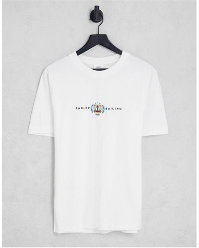 Parlez Maiden Embroidered T-shirt - White