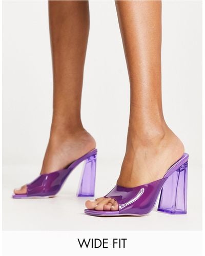 Public Desire Exclusive Aylo Heeled Shoes - Purple