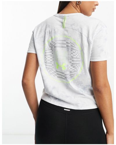 Under Armour Run Anywhere Graphic Short Sleeve Top - White