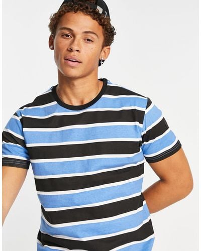 American Stitch Stripe T-shirt - Blue