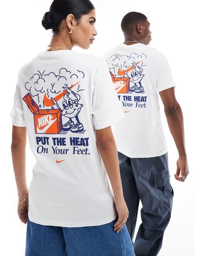 Nike T-shirt unisex bianca con stampa con chef sulla schiena - Bianco