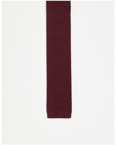 French Connection Knitted Tie - Purple