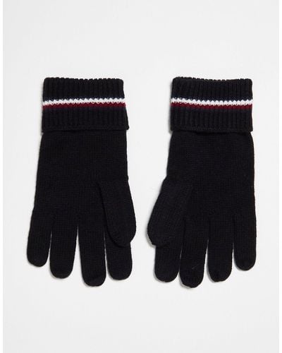 Tommy Hilfiger Corporate Knit Gloves - Black