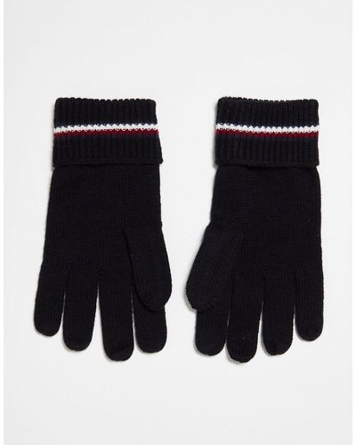 Tommy Hilfiger Corporate - gants en maille - Noir