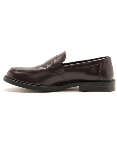 OFF THE HOOK 'perry' Loafer Smooth Leather Loafer Shoes - Black