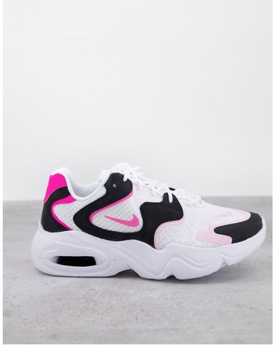 Nike Air max 2x - baskets - et rose - Blanc
