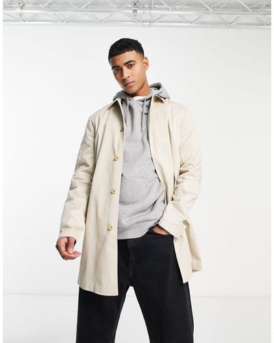 ASOS Lightweight Trench Coat - Natural