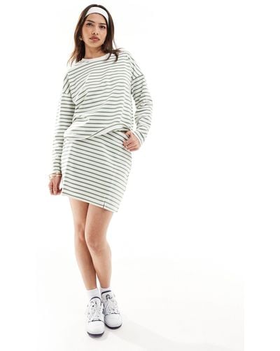 Vero Moda Jersey Mini Skirt Co-ord - White