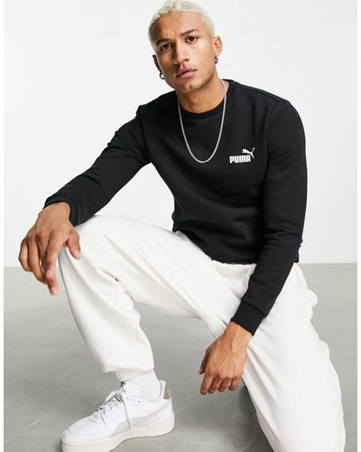 PUMA Essentials – sweatshirt mit kleinem logo - Schwarz
