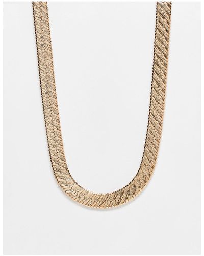 ALDO Iberacia Herringbone Necklace - White