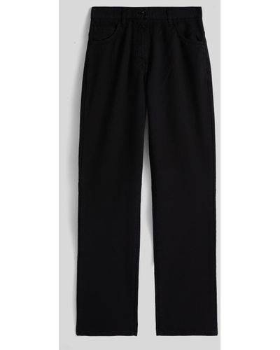 Aspesi Pantalone in tela di cotone stretch - Nero